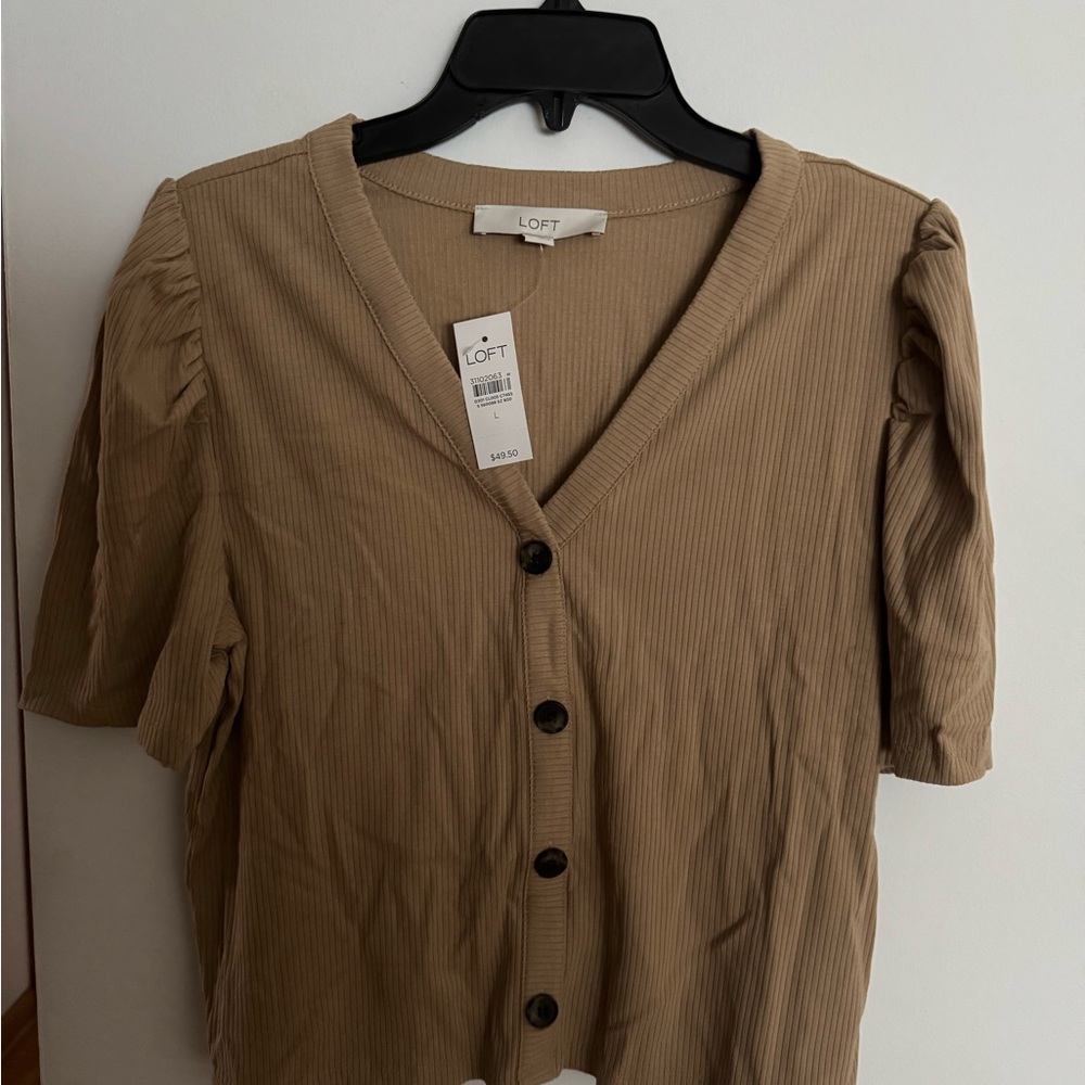 LOFT Button-Up Blouse